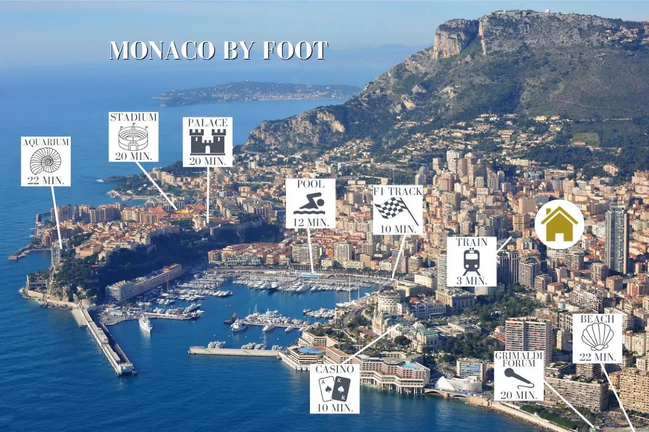 Monaco - Beautiful Apartment 6-8 People Beausoleil 0*,